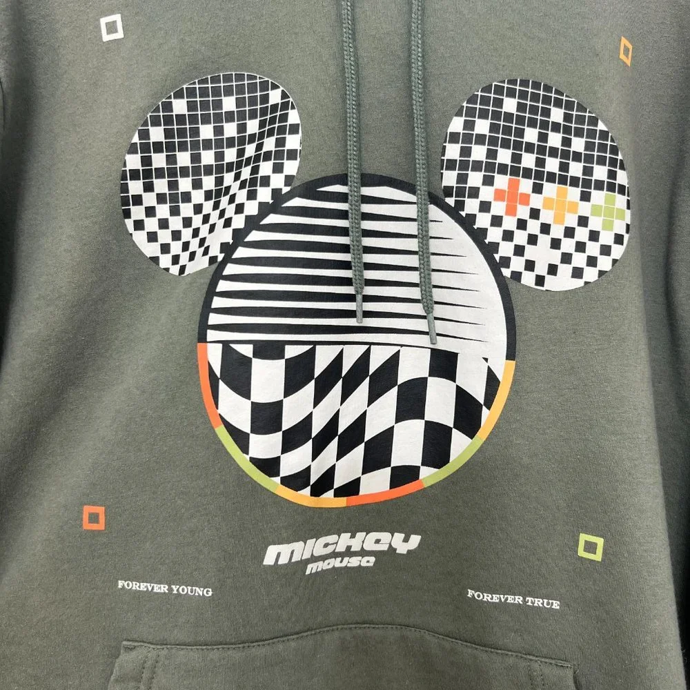 Disney Mickey Mouse Forverer Young Forever True pullover fleece men's sweater XL - Picture 4 of 5